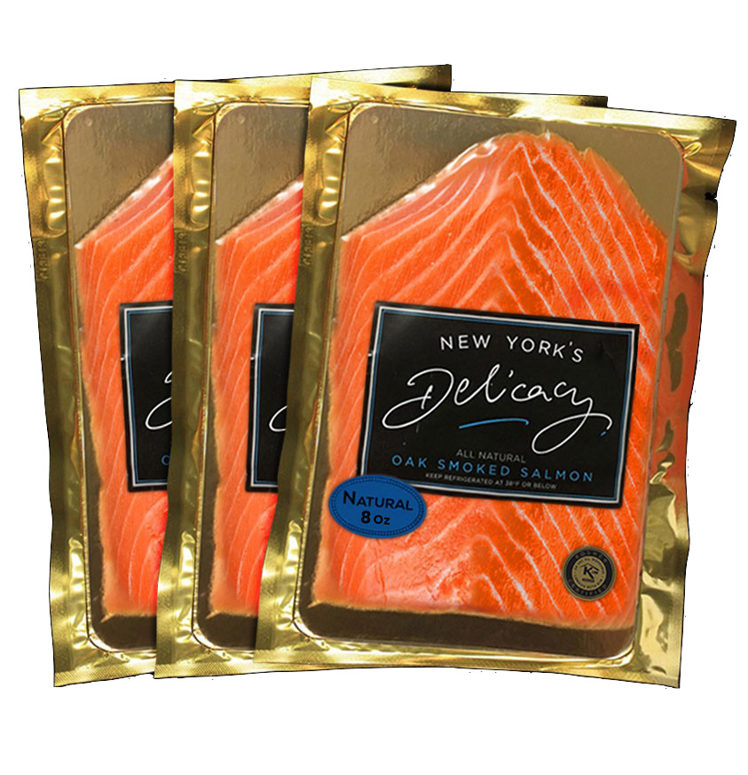 Natural Smoked Salmon Nova-Pre-Sliced Fully Trimmed,100% Natural Atlantic Salmon