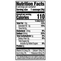 Bay View Packing Tavern Style Smoked Polish Sausage – 12 Pack case of 8oz jars