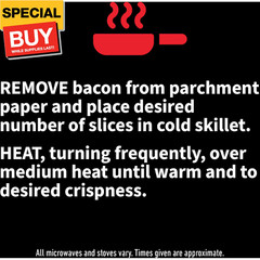 Fully Cooked Bacon – Thick Bacon Snacks for Breakfast, 10.5 Ounce (Pack of 1)