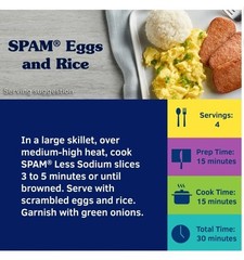 6 PK •Hormel Foods SPAM – 25% Less Sodium Canned Luncheon Meat 12 oz *BB:02/2028