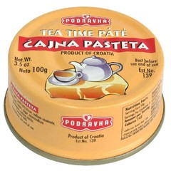 Pack 2 Canned Meat Pork Liver Pate “For Tea Time” Podravka 100g x 2