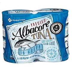 Member’s Mark Solid White Albacore Tuna, 5 Ounce (Pack of 8) (4 Pack)
