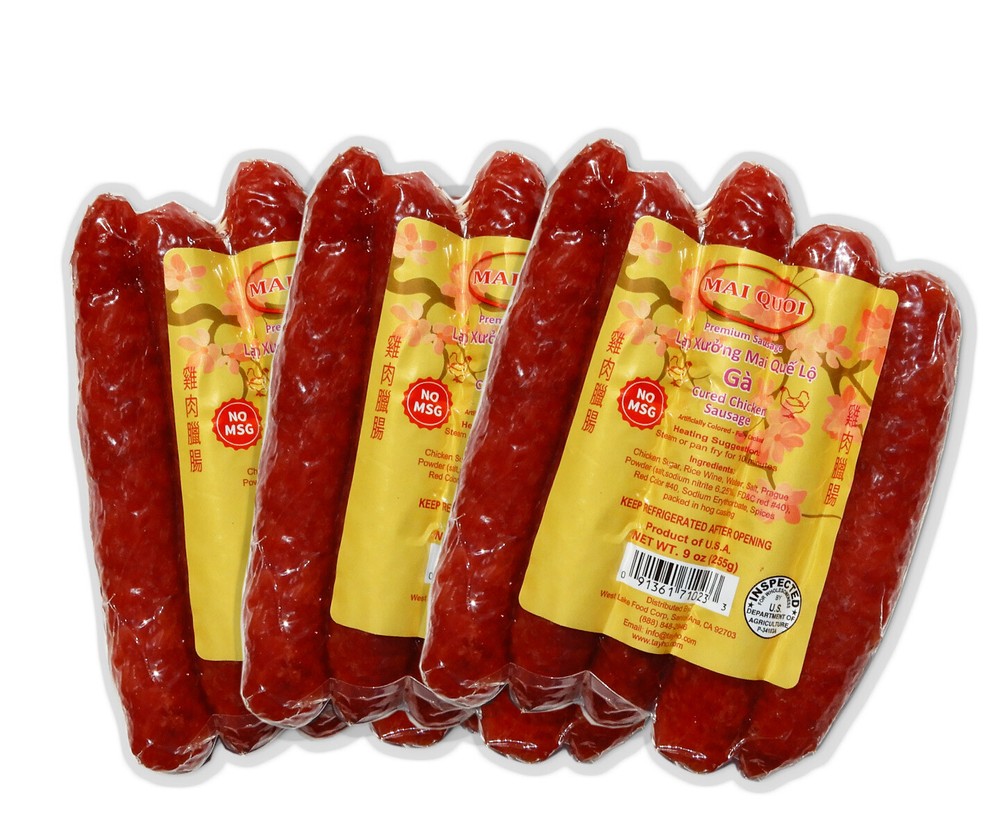 Chinese sausage chicken no MSG 3 packs made in USA