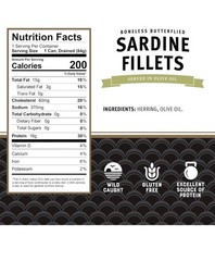 4 Cans Of Assorted Sardines In Olive Oil Exp. 2029 Wild Caught