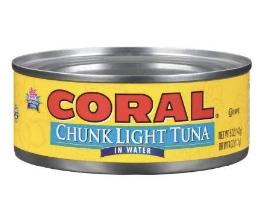 Coral Chunk Light Tuna In Water 5 Oz. (Pack Of 24 Cans)