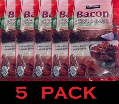 Kirkland Signature Bacon Crumbles 100% Real Bacon Naturally Smoked 20 oz 5 PACK