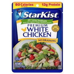 Pollo Blanco Premium Con Menos Sodio – 2.6 Oz Bolsa (Paquete De 12)