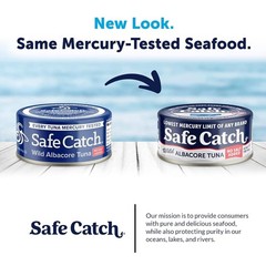 Safe Catch Canned Lowest Mercury Limit Albacore Tuna 5 Ounce 12 Pack Wild Caught