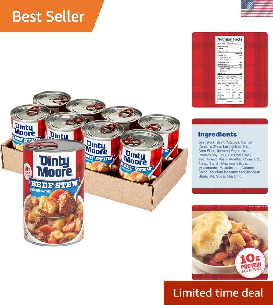 Nutritious 8-Pack Beef Stew – Gluten-Free, Protein Rich & No Preservatives