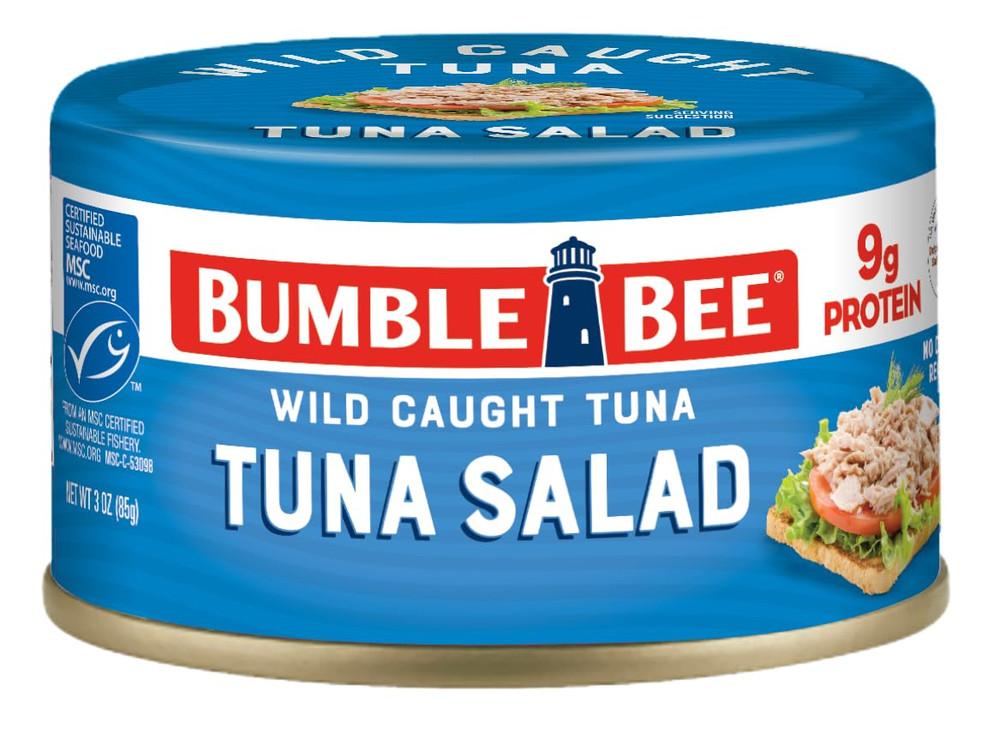 Snackers – Tuna Salad, 3 Oz Easy Open Can – 9G Protein per Serving