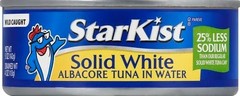 StarKist Solid White Albacore Tuna in Water Low Sodium – 5 oz Can (Pack of 5)