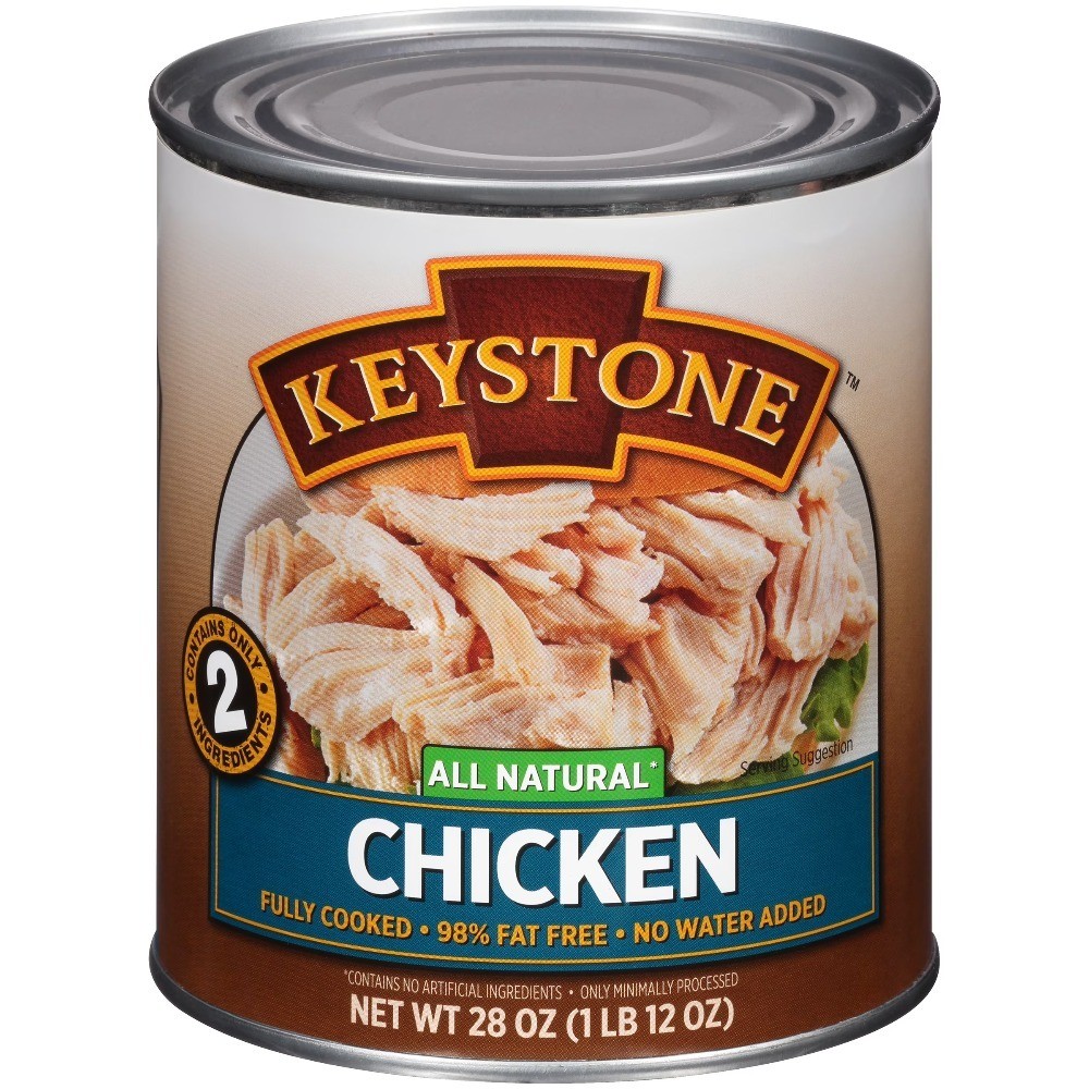 All Natural Canned Chicken 28 oz Premium Chunk White Meat in Water