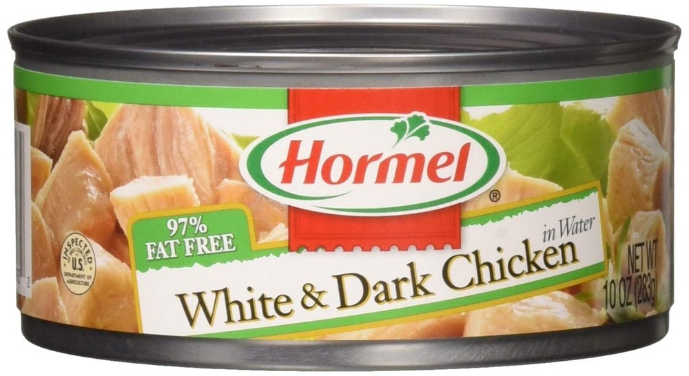 Hormel White & Dark Chicken in Water 95% Fat Free, 10 10 Ounce (Pack of 12)