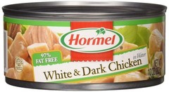 Hormel White & Dark Chicken in Water 95% Fat Free, 10 10 Ounce (Pack of 12)