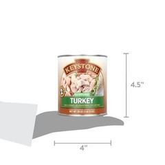 (4 pack) Keystone All Natural Turkey, 28 oz Can
