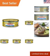 Paleo Friendly Chunk White Albacore Tuna – 4.5 oz Cans (Pack of 5) – Easy Snack