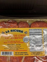 La Ricura Salvadorian Chorizo 14 Oz (4 Pack)
