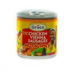 Jamaican spicy Vienna suasges