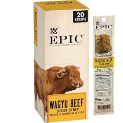 Epic Wagyu Beef Strip, 0.8 Ounce, 20 Per Pack, 4 Per Case