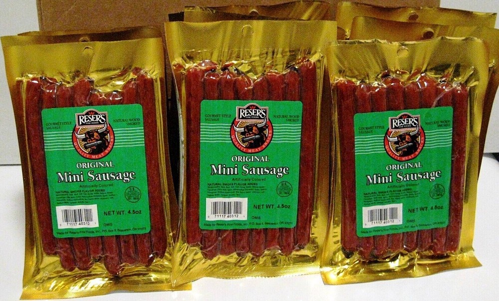 Reser’s Gourmet Style Smoked Mini Sausage 4.5 oz. 12 Ct. Case