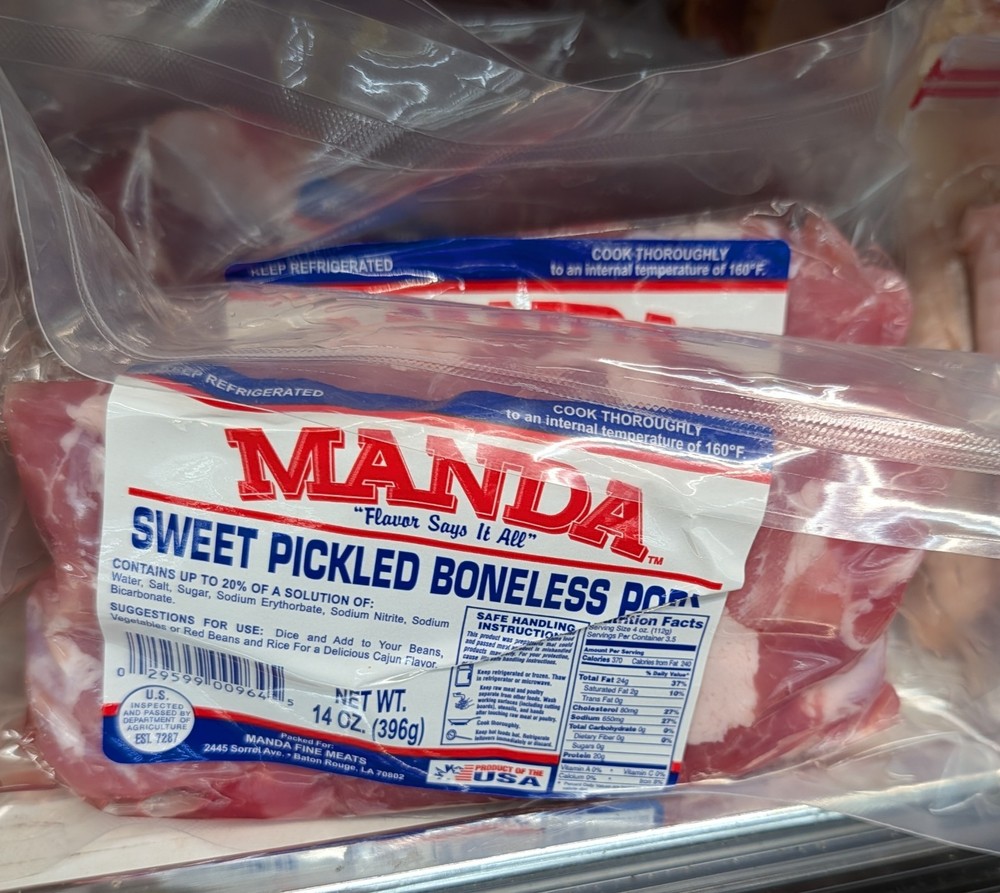 Manda Sweet Pickled Boneless Pork 14 Oz (4 Pack)