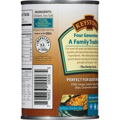24 Pack Keystone All Natural Lean Meats Chicken Fully Cooked 14.5 oz Cans Canned
