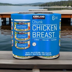 6 cans – Kirkland Chunk Chicken Breast 12.5oz Packed in Water