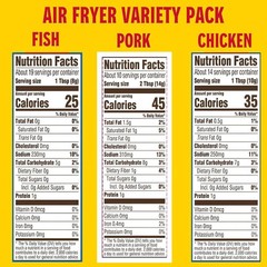 Flavorful Air Fry Variety Pack – 6 Packs of 5 oz Coating Mix for Quick Dinners