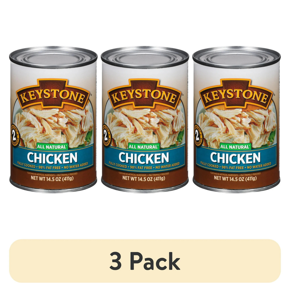 (3 pack) Keystone All Natural Chicken, 14.5 oz Can