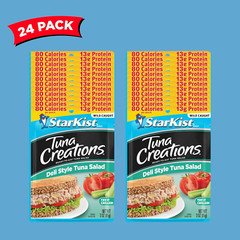 Tuna Creations Ready to Eat Meals Tuna Salad, 3 Oz Pouch (24 Pack) Deli Style Tu