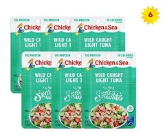 Chicken of the Sea Wild Caught Light Tuna in Spring Water 2.5 oz x 6 Packets
