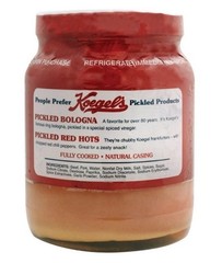 Koegel’s Pickled Bologna 40oz. Jar. Gluten Free Low Carb Keto Friendly Made MI