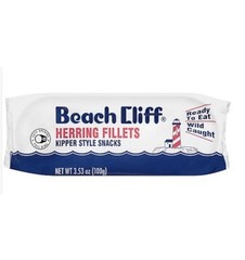 12 CANS Beach Cliff Wild Caught Herring Kippered Snacks 3.53 Oz Can Sardines