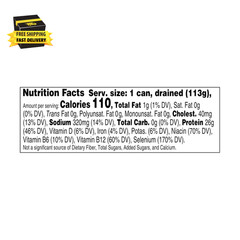 Solid White Albacore Tuna in Water, Mild Flavor Canned Tuna, Wild Caught, Gluten