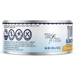 Premium Albacore Tuna Pack Of 12 4.94 Oz High Protein Healthy Fats Sustainable