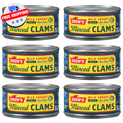 Clams – Canned Chopped Minced – Snows Ocean – Gluten Free – High Protein