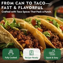 Werling & Sons Taco Beef Filling 28 Oz – Fully Cooked, Heat & Serve | Premium…