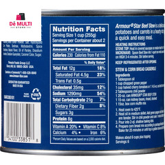 (4 Pack) Classic Homestyle Beef Stew, 20 Oz Can