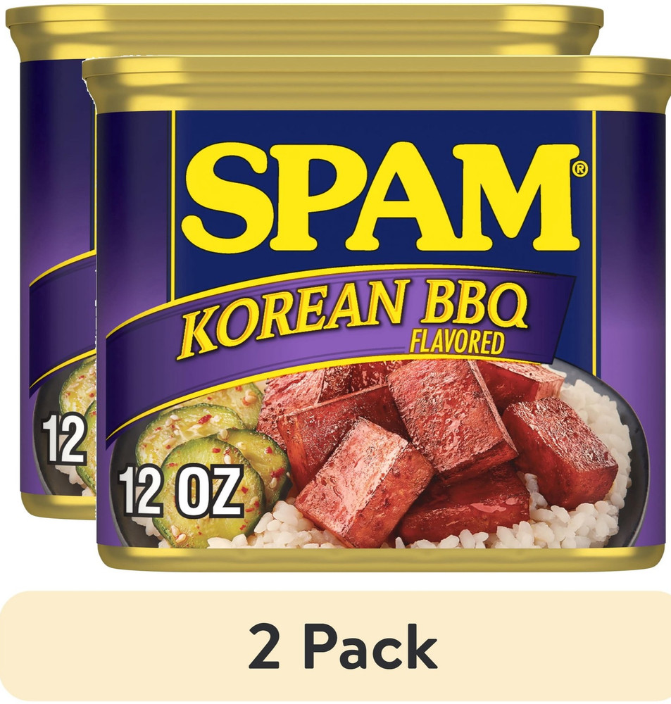 (2 pack) SPAM Korean BBQ Flavored, Shelf Stable, 12 oz Aluminum Can