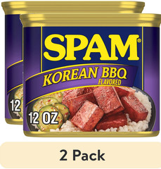 (2 pack) SPAM Korean BBQ Flavored, Shelf Stable, 12 oz Aluminum Can