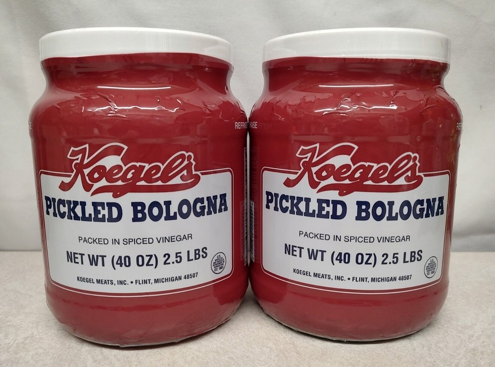 Koegel’s Pickled Bologna **2 JAR BUNDLE** 2.5 Lbs or 40 oz Plastic Jars
