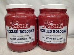 Koegel’s Pickled Bologna **2 JAR BUNDLE** 2.5 Lbs or 40 oz Plastic Jars