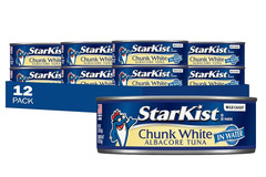 Starkist Chunk White Albacore Tuna in Water – 5 Oz Can (Pack of 12)