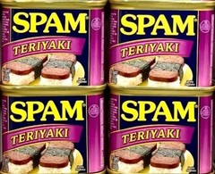 4 SPAM Teriyaki 12 oz. Can Cans Meat Food Ham Pork Tasty Fresh EXP 2028