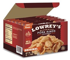 Gourmet Low-Carb Bacon Curls Chicharrones – Original Flavor, 1.75 Oz Pack