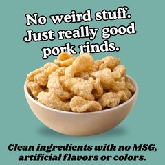 Smoky Jalapeño & Cheese Pork Rinds (Chicharrones) (4 PACK) Keto Snacks
