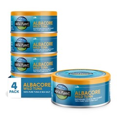 Wild Planet Albacore Wild Tuna, Sea Salt, Canned Tuna, Sustainably WildCaught…