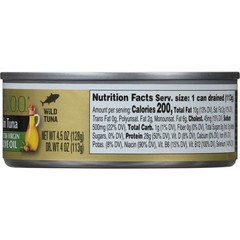 (8 pack)Solid Yellowfin/Light Tuna in Extra Virgin Olive Oil, Lemon Dill, 4.5 oz