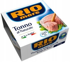 Rio Mare Tonno al Naturale – Tuna In Its Own Juice 160 g/112 g