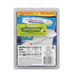 Lunch-To-Go Mix Your Own Tuna Salad, Chunk Light Tuna Pouch, 4.5 Ounce Kit, 1…